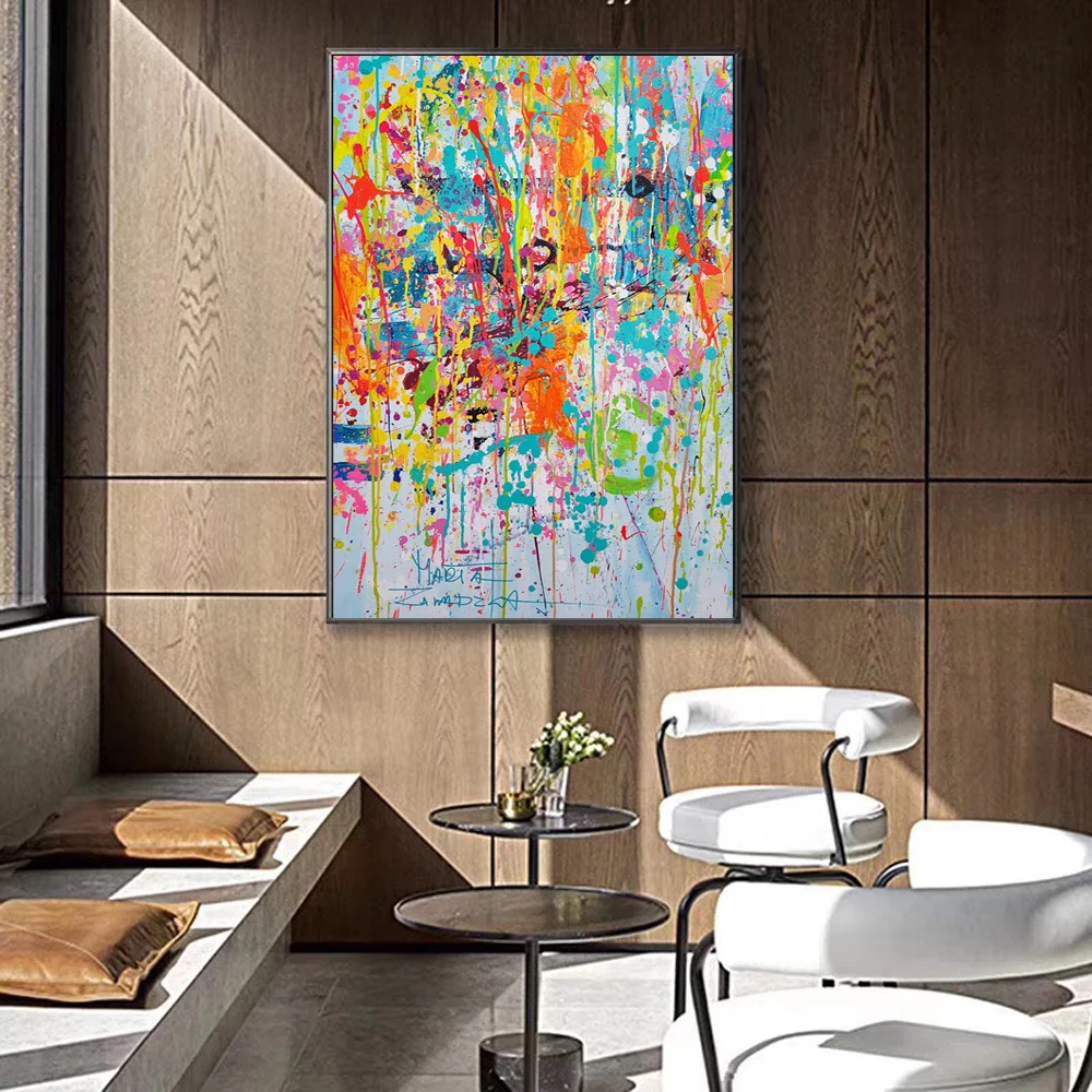 

Abstract Wall Graffiti Art Canvas Prints Modern Watercolor Canvas Paintings For Kids Room Wall Decorative Picture Cuadros Poster