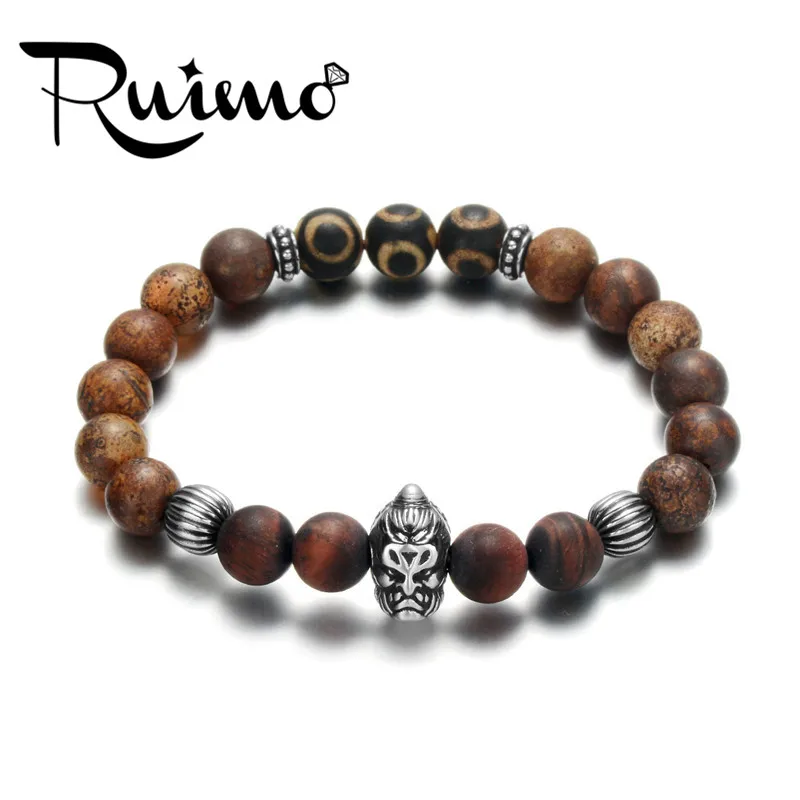 Браслет RUIMO Tiger Eye из натурального камня для мужчин и женщин Религиозный браслет