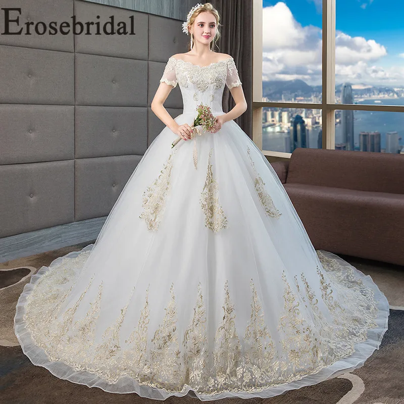 Erosebridal Новое поступление 2019 кружевное свадебное платье Винтаж на шнуровке
