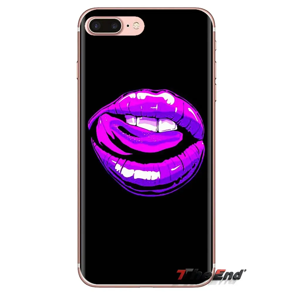 Чехол для телефона красный сексуальный вампир губы Золотой зуб язык LG G3 G4 Mini G5 G6 G7