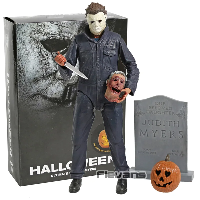 NECA 2018 Фильм Хэллоуин Майкл Майерс со светодиодный светильник кой экшн фигурка из