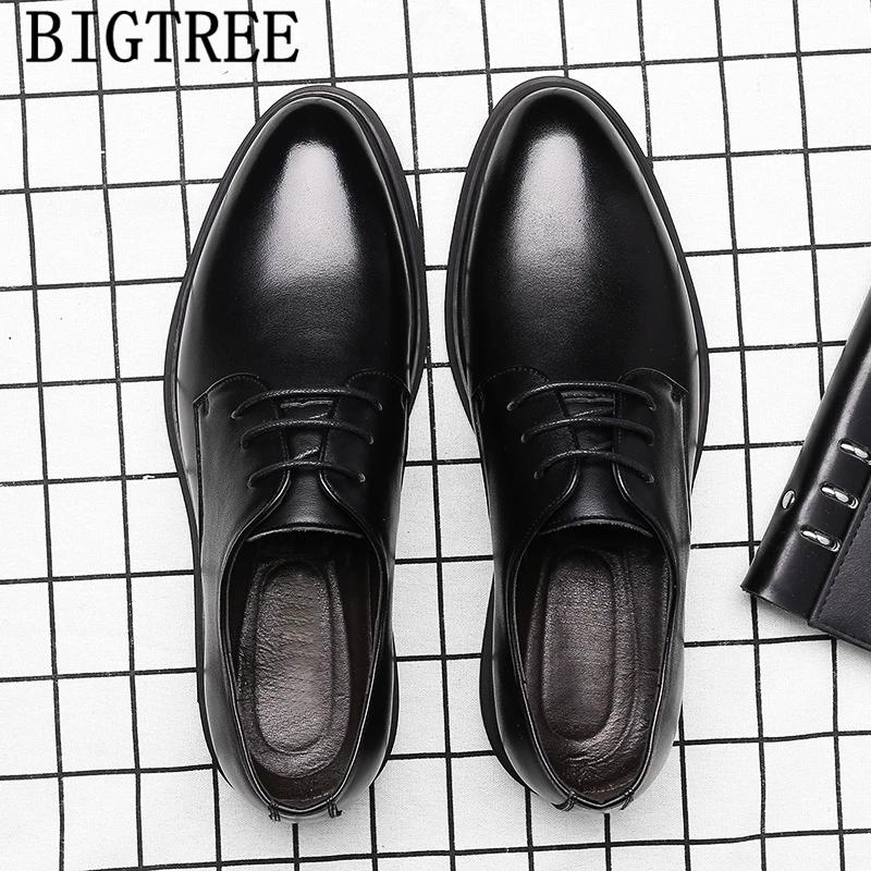 Деловые туфли мужские оксфорды Кожаные классические для парикмахеров офисные