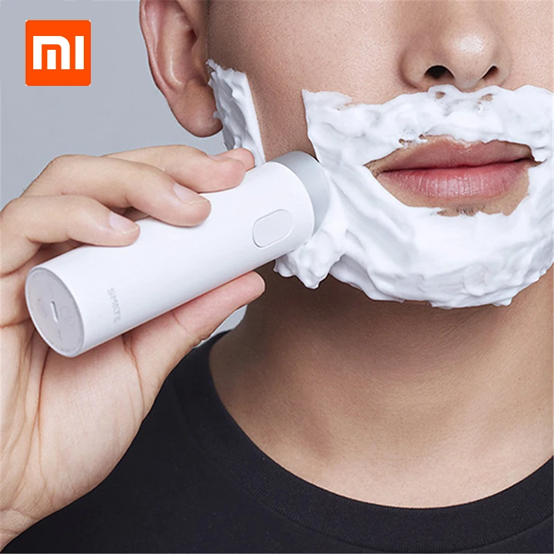 Xiaomi Smate бритва трехлистная внутренняя режущая головка гибкий нож сеточная бритва низкий уровень шума Влажная и сухая USB портотивная Зарядка для бритвы