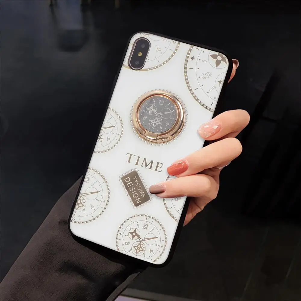 Роскошный чехол со стразами и подставкой для телефона iPhone 11Pro Max XR XS X 6 6s 7 8plus с