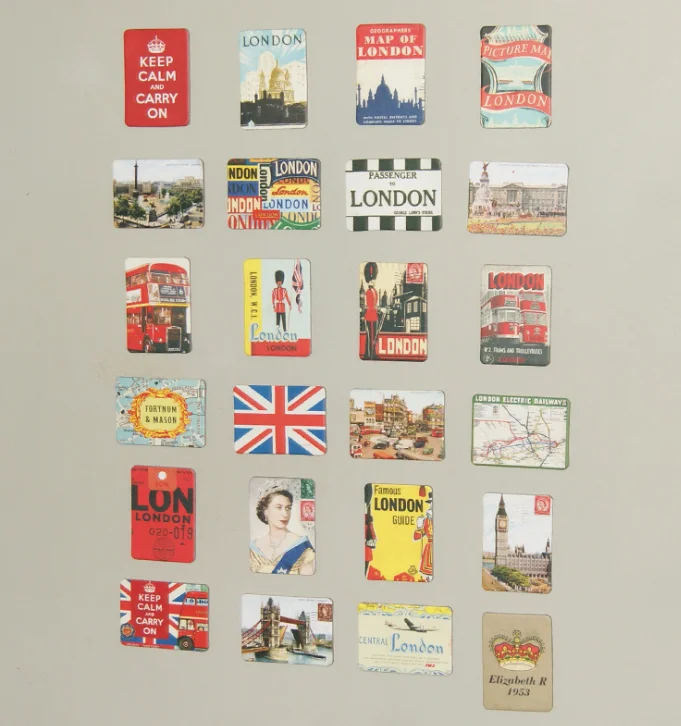 24 шт./компл. креативный Великобритания Англия Лондон башня мост холодильник