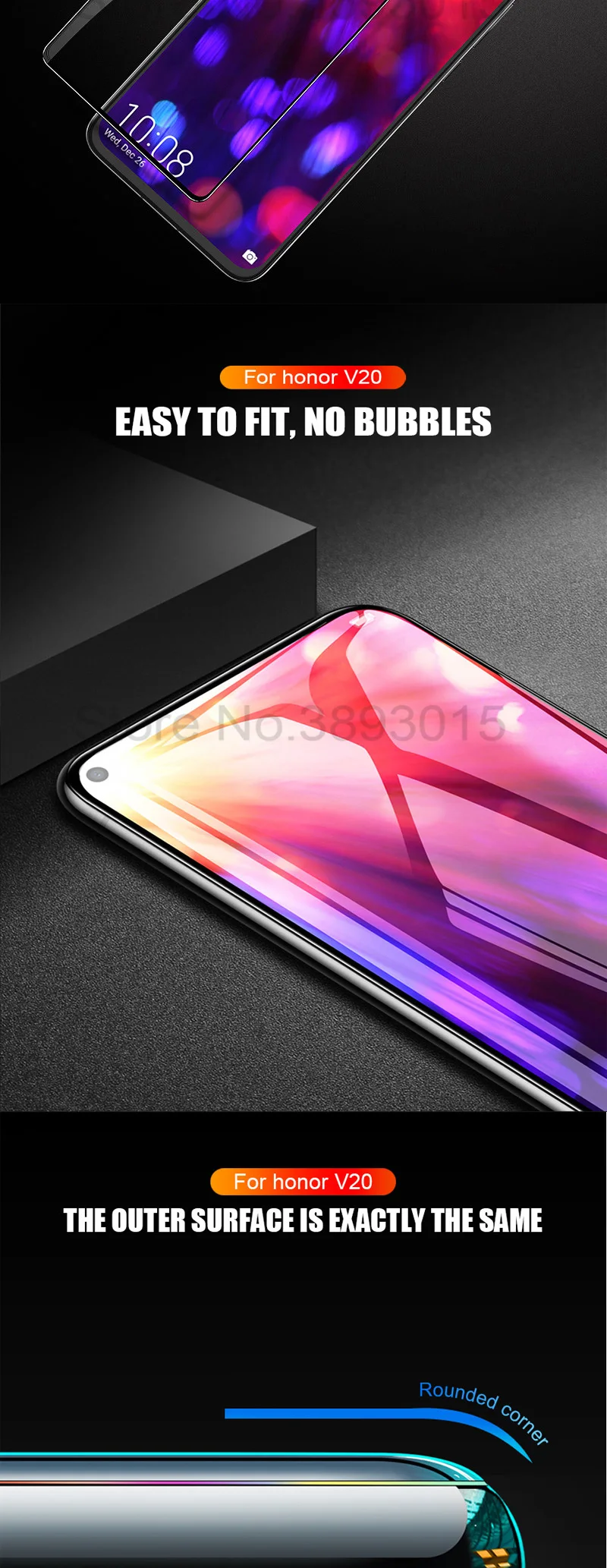 9H закаленное стекло для huawei Nova 4 Nova4 полное покрытие экрана протектор для huawei Honor V20 Honor View 20 защитное стекло пленка
