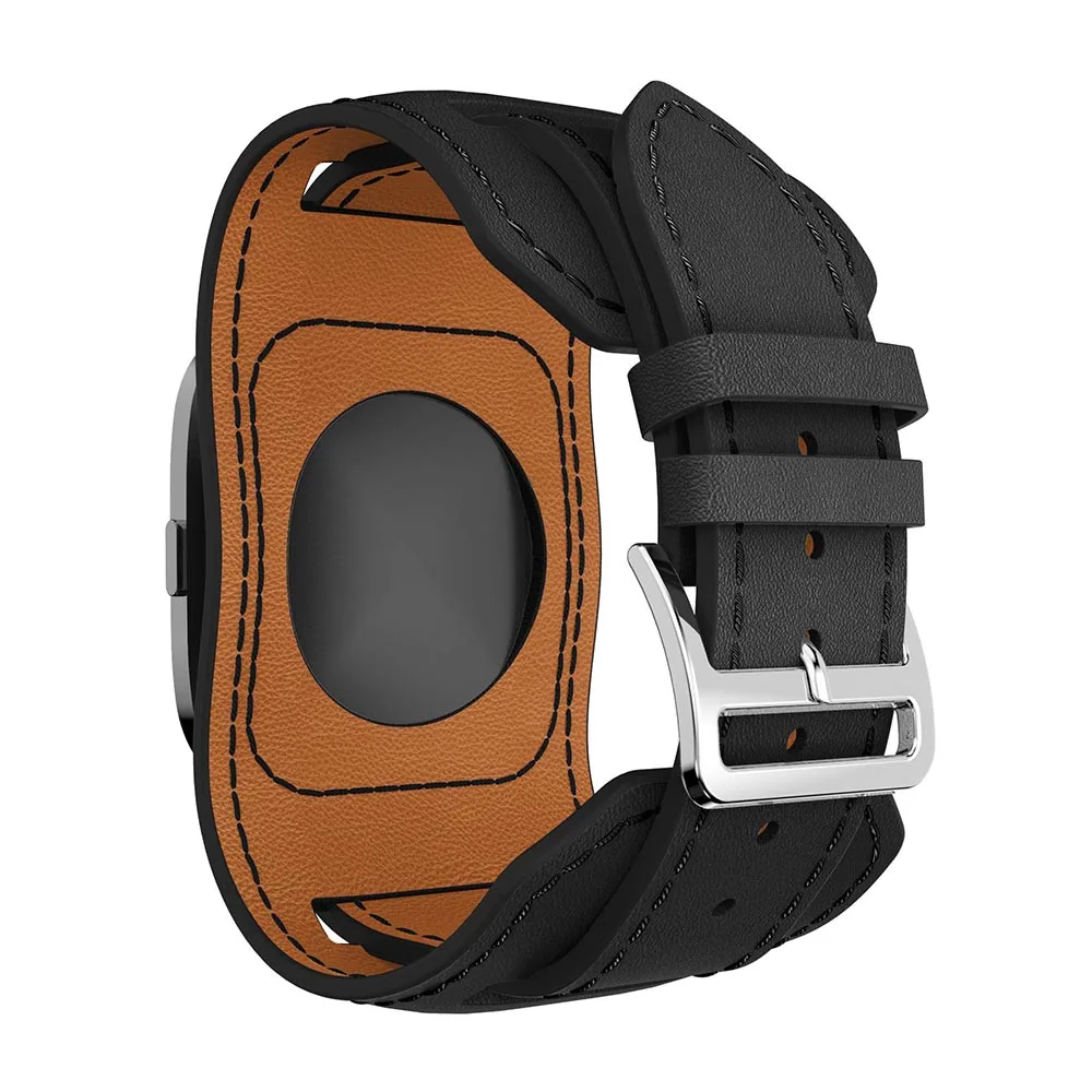 Ремешок из натуральной кожи для Fitbit Versa спортивные часы Браслет Смарт-часы на