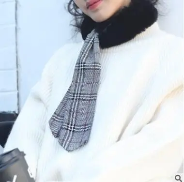Плед Корейская версия меховой воротник имитация меха шарф плюшевый Зимний