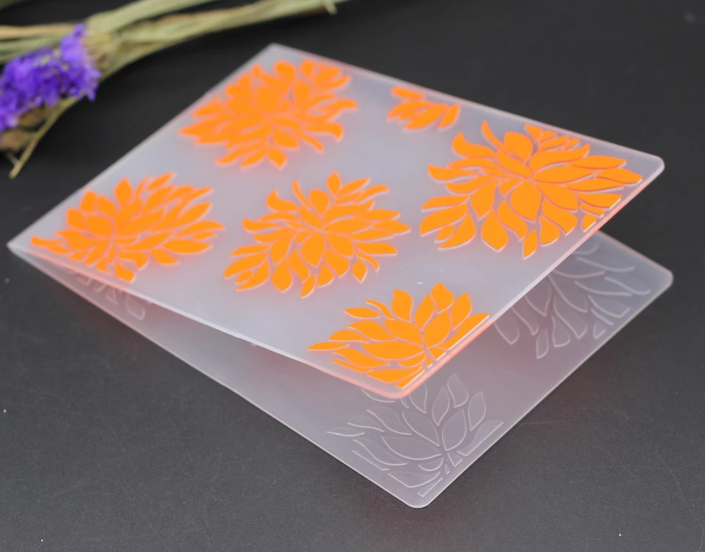 PLASTIC EMBOSSING FOLDERS flower romantic sunflower DIY scrapbook album card gift packing decoration cutting dies paper craft | Дом и сад