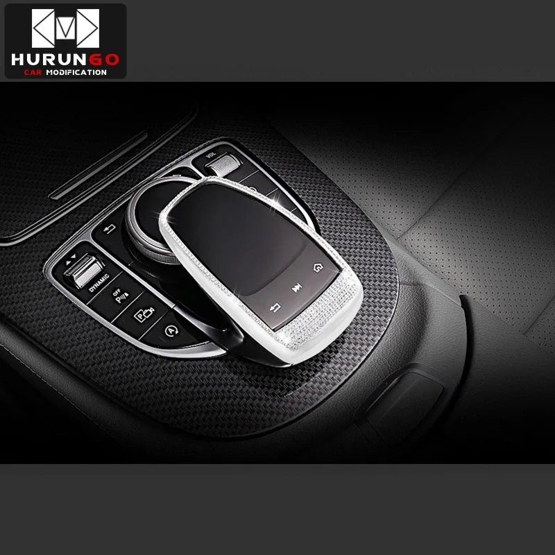 C Для Mercedes Benz центральная консоль мышь сенсорная крышка подходит для Mercedes Benz C/E/S/V/GLC/GLE класс стайлинга автомобилей - Название цвета: C
