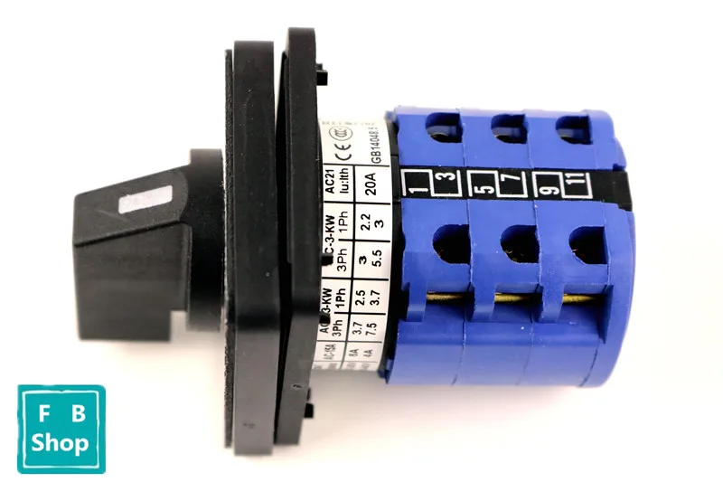 1 шт. LW28 20 660V 20A 12 терминалов 4 Позиции поворотный кулачковый переключатель