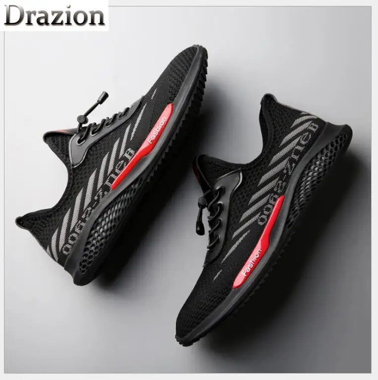 Sports style casual shoes men's new fashion flying woven mesh trend wild | Обувь