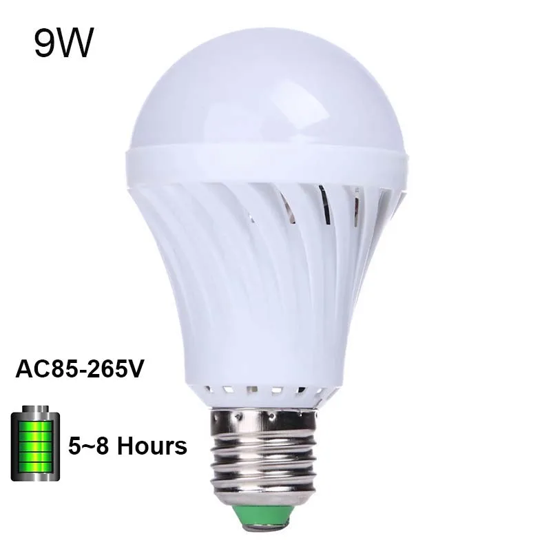9W E27 Charge BEYLSION USB Rechargeable LED Bulb Portable Lighting 9W12W 20W 30W 50W 80W Dimmable LED Gold LED Lamp Outdoor Emergency Lighting - Цвет: 9W E27 Charge