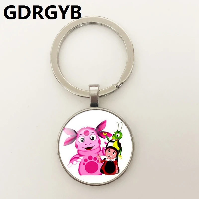 Чехол для ключей GDRGYB с пряжкой в виде героев мультфильмов серебряной цепочкой