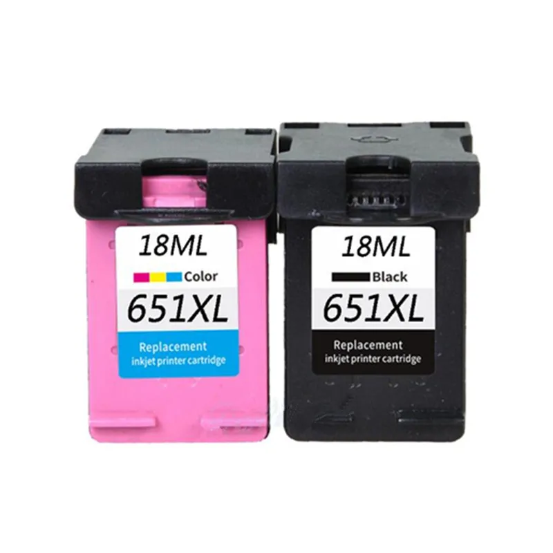 Сменный картридж для принтера hp 651 HP 651XL Deskjet Ink Advantage 5575/5645 202/252|Чернильные