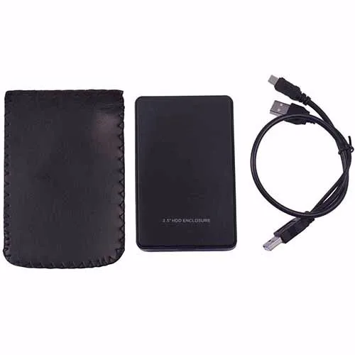 Черный USB 2,0 внешний жесткий диск SSD чехол для 2,5 дюймов внешний жесткий диск SATA жесткий диск