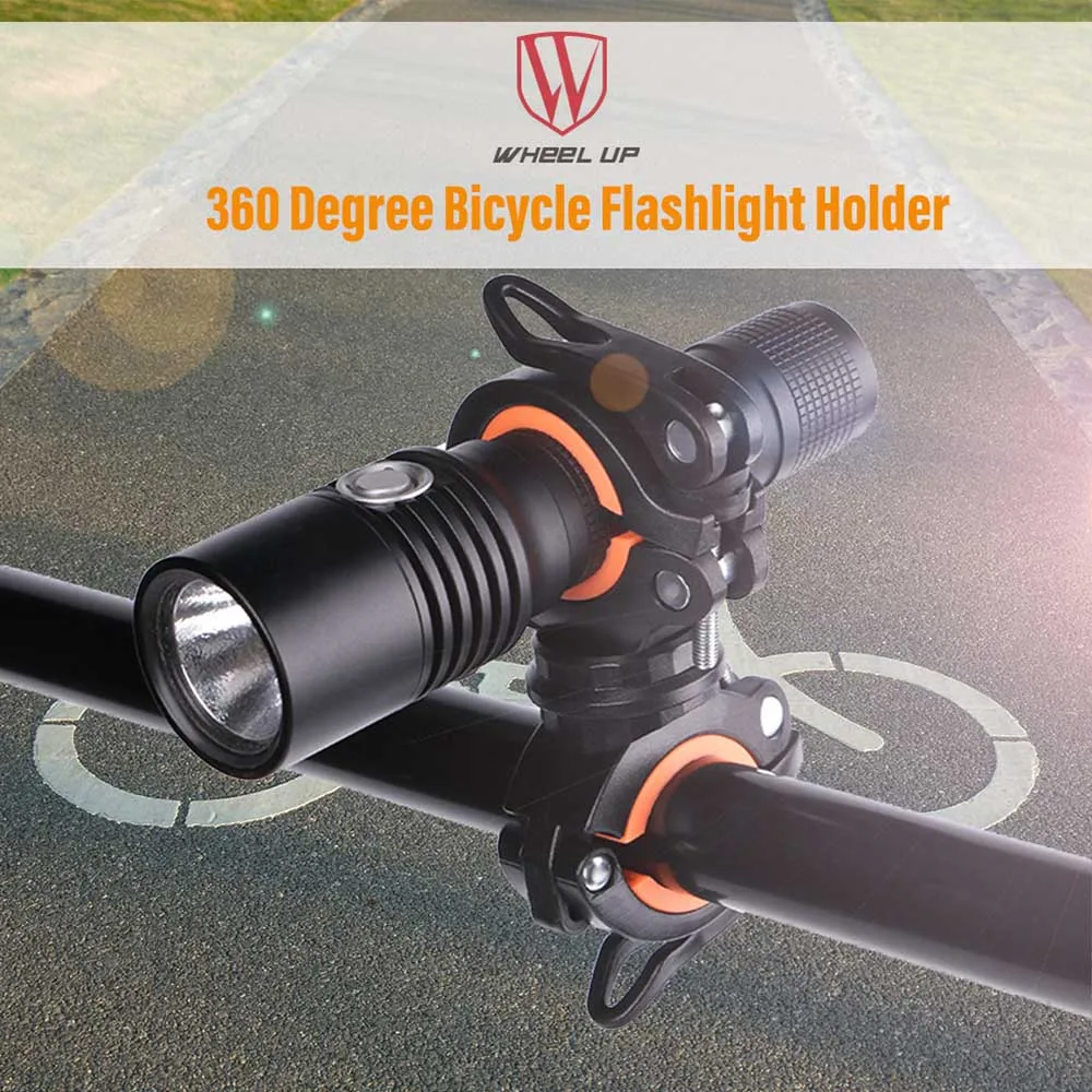 Wheelup вращающийся на 360 градусов держатель для велосипедного фонаря крепление