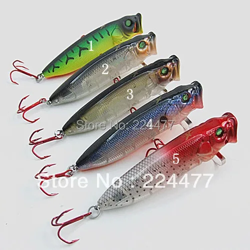 

7cm/9.5g Tongue Plate Popper Baits Fishing Baits Hard Baits VMC Hook