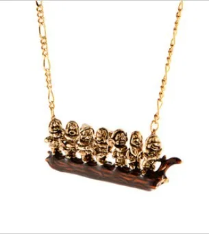 Free shipping Snow White and the Seven Dwarfs pendant once upon a time sweather necklace | Украшения и аксессуары