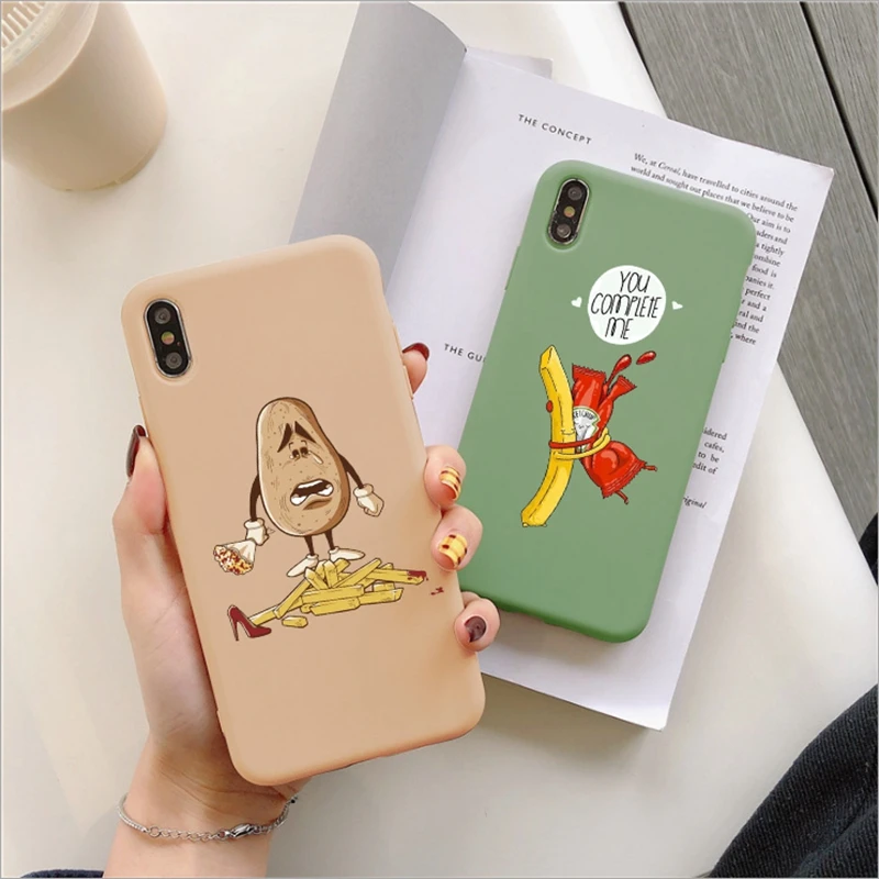 Забавный чехол для Iphone 7 6 6s 6Plus 8 Plus из силикона и мягкого ТПУ Xs Max | Мобильные