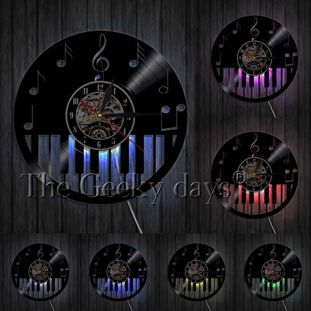 1 шт. настенные часы с виниловой клавиатурой|vinyl record clock|record clockclock wall art |
