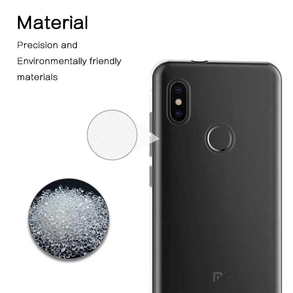 Чехол для xiomi Xiaomi mi A2 Lite Redmi 6a S2 8 SE A1 6x5x6 pro силиконовый прозрачный чехол корпус ТПУ