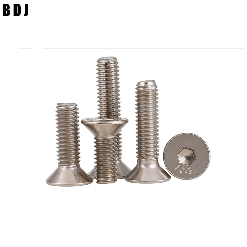 DIN7991 GB70.3 ISO10642 JISB1194 M2 M2.5 M3 M4 M5 M6 304 Нержавеющая сталь шестигранные винты с потайной