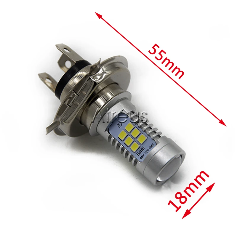 Atreus 2X Автомобильный светодиодный H4 9006 1156 1157 H7 H11 21SMD противотуманный фонарь DRL 12 В с