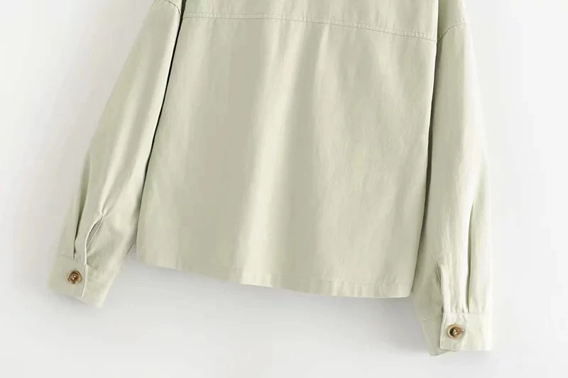 Увядшая осень Высокая улица большие карманы короткая карго куртка casaco feminino jaqueta feminina одноцветная куртка для женщин размера плюс