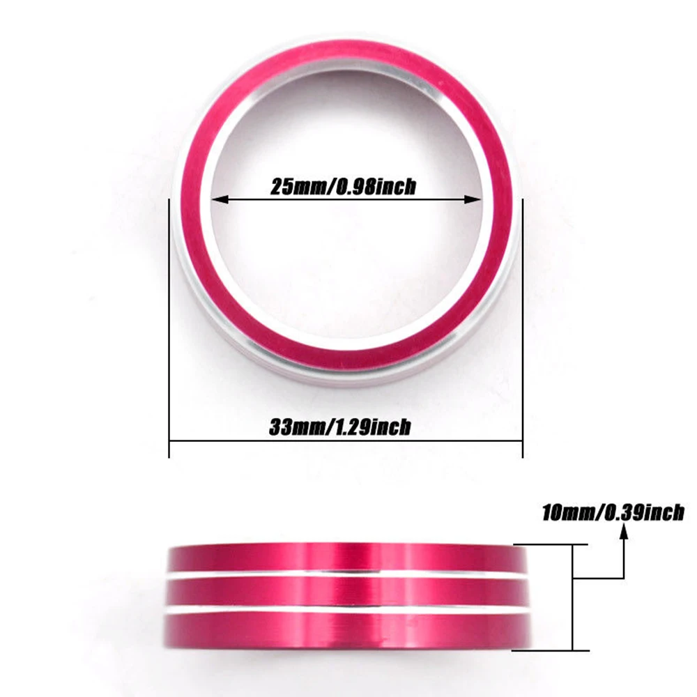 2 шт. автомобильная Алюминиевая Декоративная кольцевая ручка переменный ток