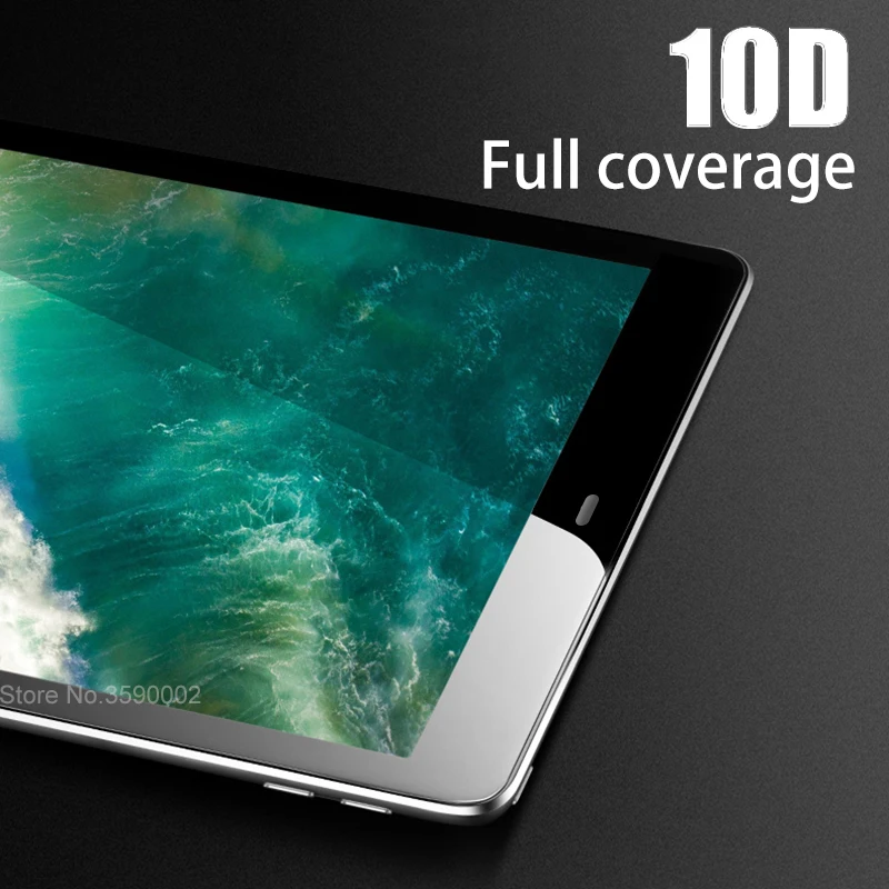 10D полное покрытие черного цвета для ipad pro 11 защита экрана из закаленного стекла для Apple ipad 6 mini 3 4 5 air 1 2 защитная пленка