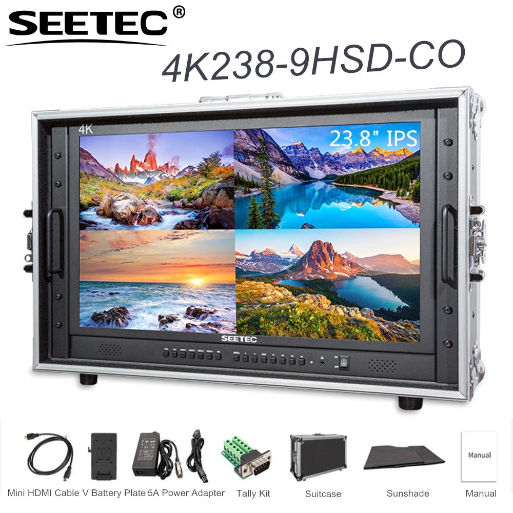 

Видеомонитор SEETEC 4K238-9HSD-CO, 23,8 дюйма, 4K, 3840x2160