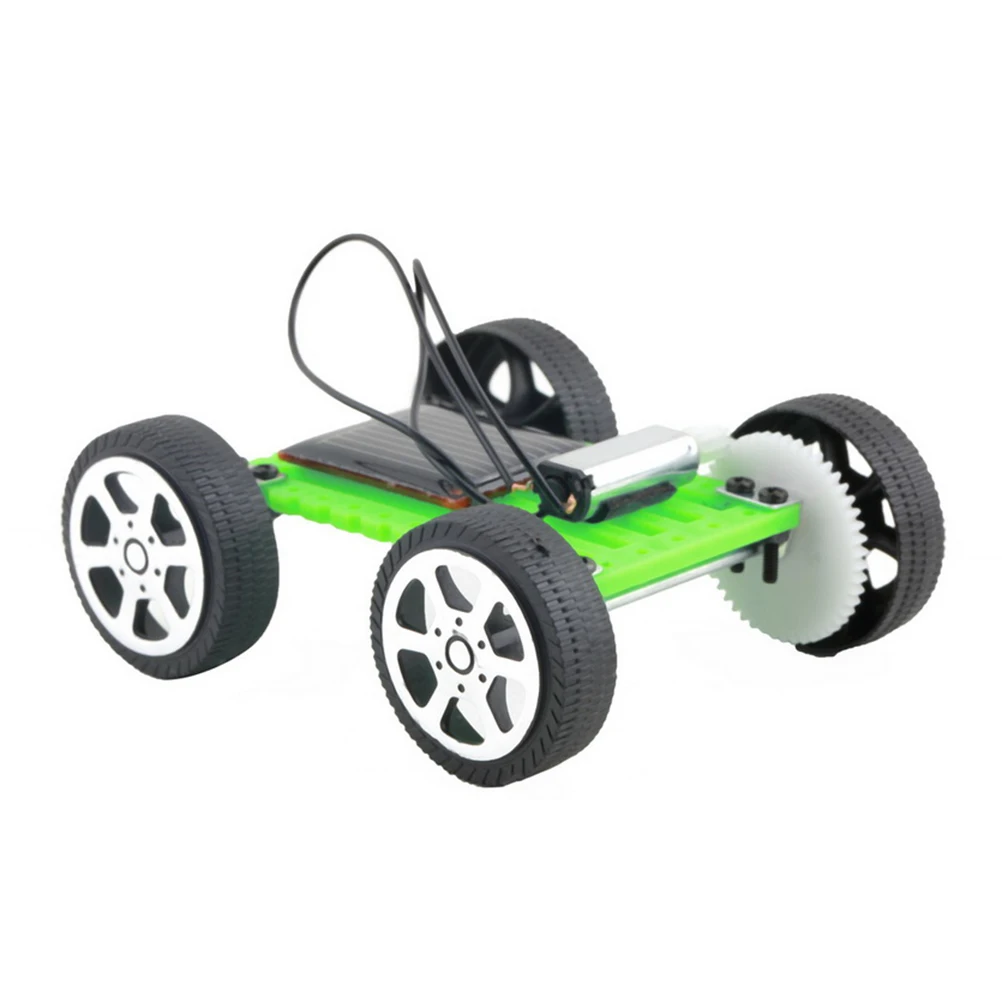 

1PCS Solar Toys For Kids Mini Powered Toy DIY Car Kit Children Educational Gadget Hobby Funny Plastic Green Wholesale