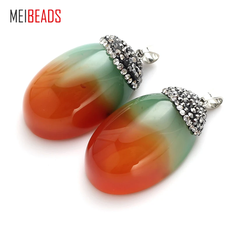 MEIBEADS модная полукруглая Подвеска для ожерелья и браслета шарм ручная работа