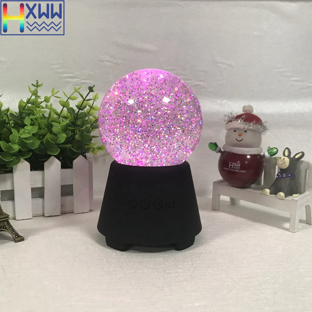 Фото HXWW Colored LED light crystal ball Bluetooth wireless speaker support TF card and Aux in play Электроника HXWW Colored LED light crystal ball Bluetooth wireless speaker support TF card and Aux in play Электроника