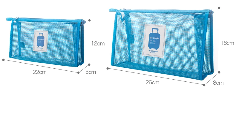 M квадратная сетчатая дорожная косметичка для женщин органайзер Органайзер|bag