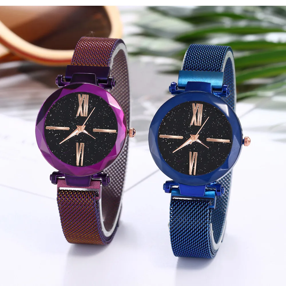 Luxe Women Watches Magnetic Starry Sky Female Clock Quartz Wristwatch Fashion Ladies Wrist Watch reloj mujer relogio feminino #A | Наручные