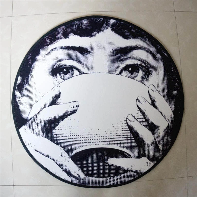 Fornasetti круглый коврик классическая красота лица ковер для гостиной спальни