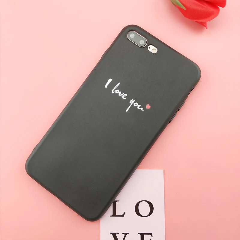 Чехол для iPHONE 7 телефона plus 8 i love you и konw Text милый мягкий чехол 5S 6 S PLUS X XS XR SE 5 |