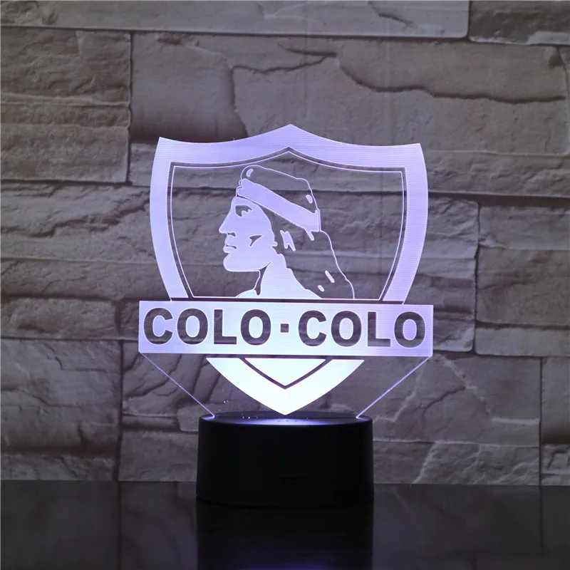 Коло футбол 3D LED USB лампа Акриловая Новинка рождественское освещение подарок RGB