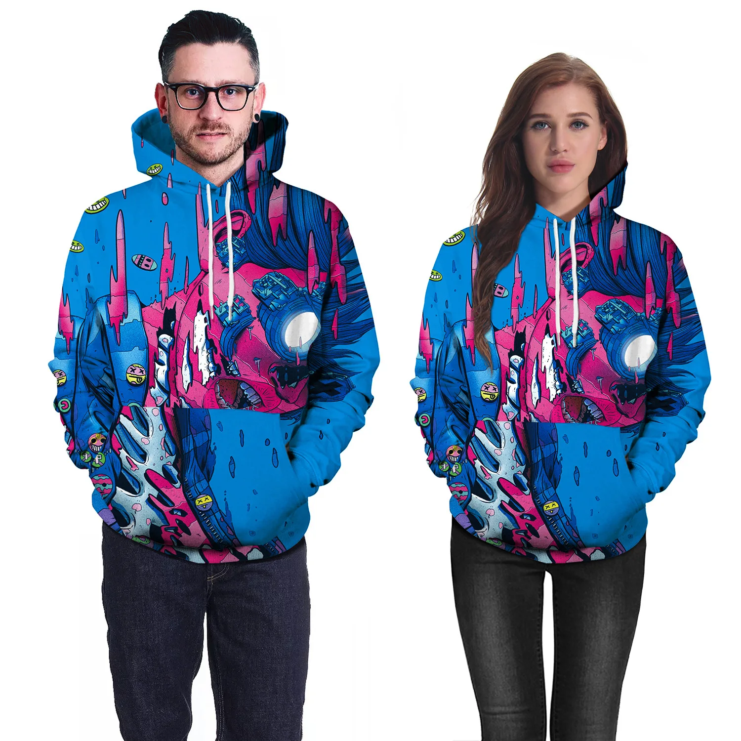 [You're My Secret] 2019 Steetwear Scrawl Deep See мультфильм унисекс толстовка с капюшоном модный