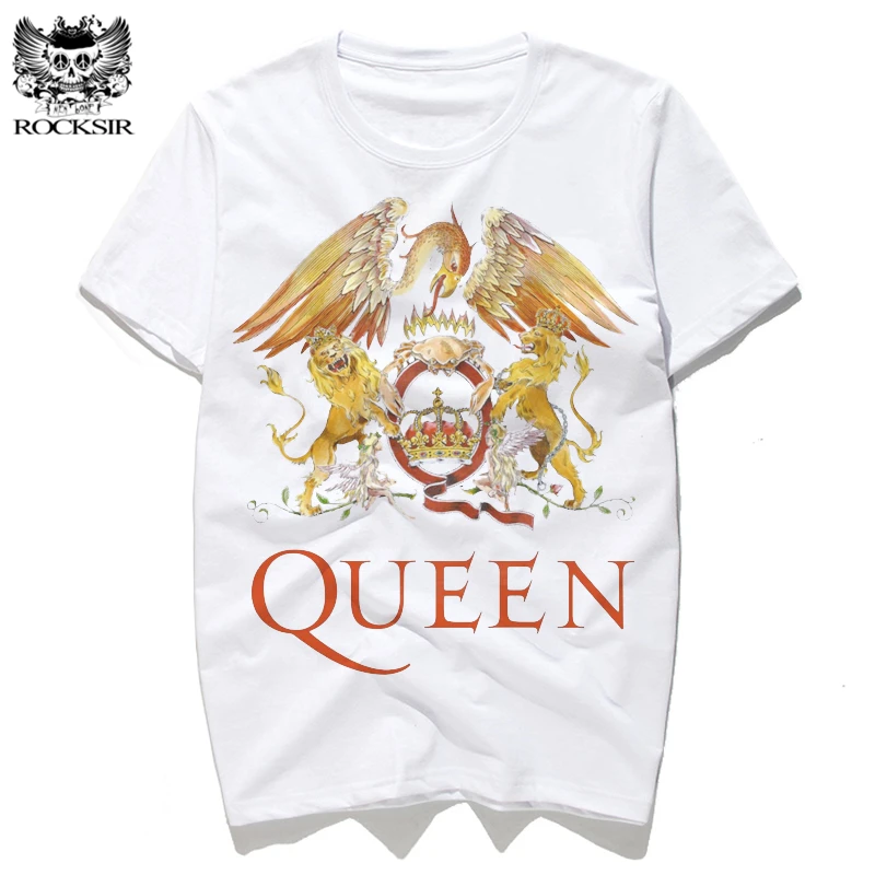 2017 Rocksir новая рок-группа с принтом королевы Мужская футболка модные Harajuku