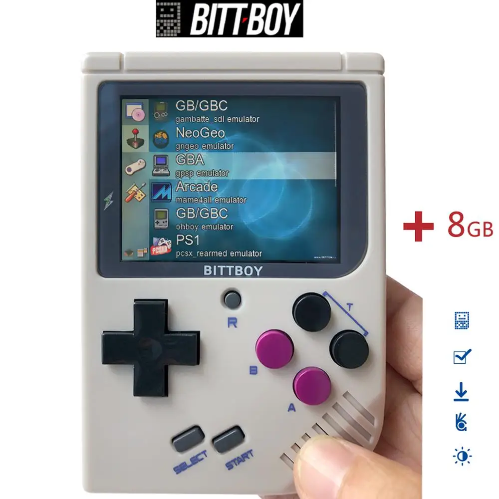 Ретро видеоигра BittBoy V3.5 + 8 Гб/32 ГБ игровая консоль портативные игровые плееры