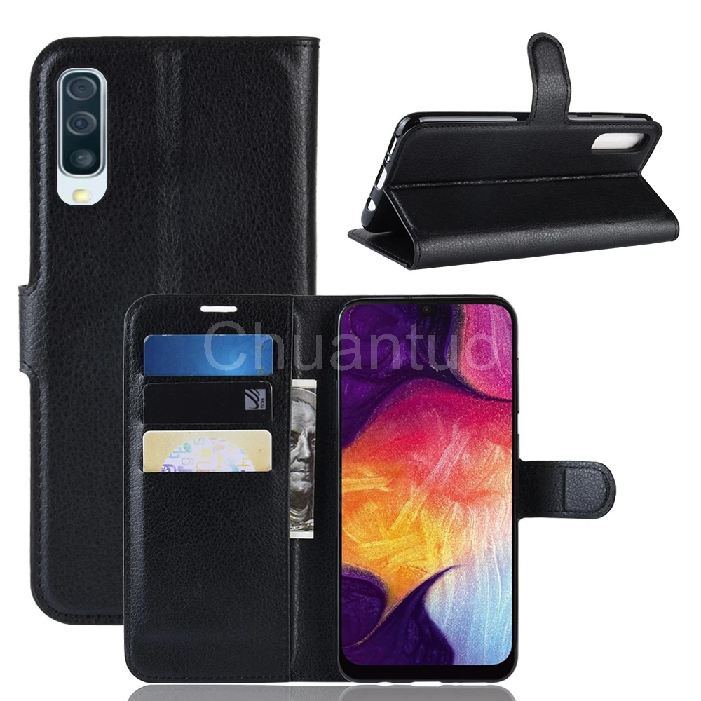 Чехол-книжка из искусственной кожи для Samsung Galaxy A50 чехол-книжка бумажник сумки