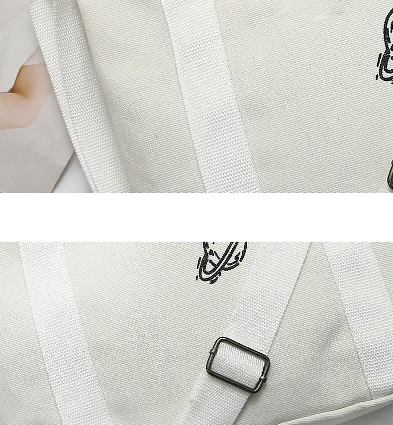 

Fashion Women Canvas Handbag Cute Travel Beach Bags Female Shoulder Tote Bags Large Capacity Shopping Bag Handbag Daily Use Bag