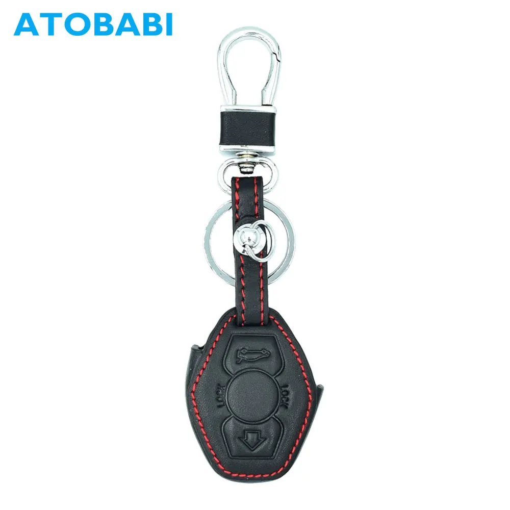 Чехол для ключей из натуральной кожи ATOBABI BMW X3 X5 Z3 Z4 3 5 7 SERIES E38 E39 E46 E83 1998 2005