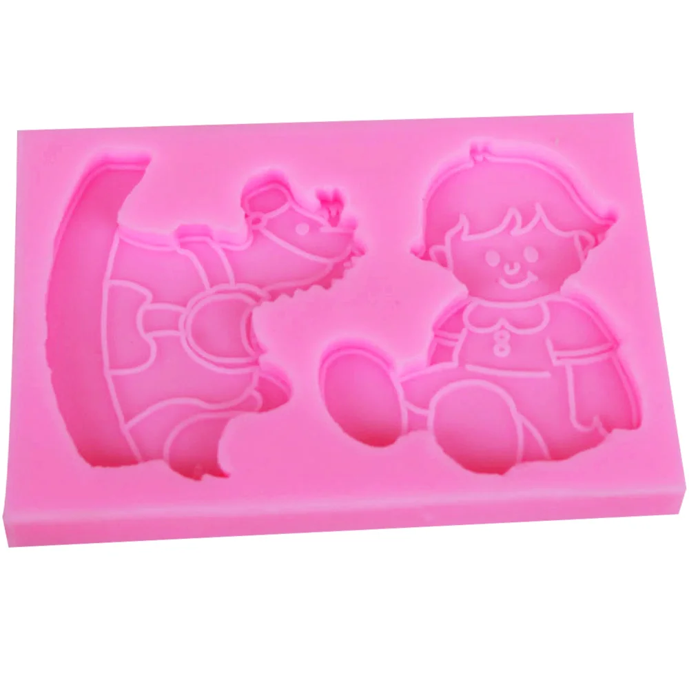 Sophronia F1225 Cute Baby Trojan 1pcs UV Resin Jewelry Silicone Mold Expoxy Making DIY Decorate Craft | Дом и сад