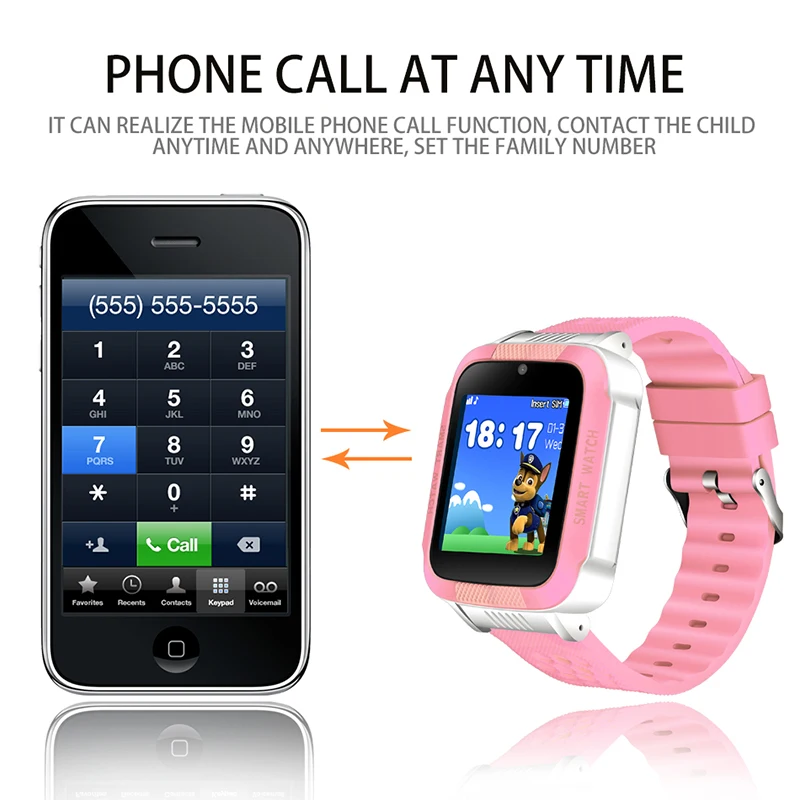 BANGWEI Водонепроницаемые Детские Смарт-часы со светодиодом цветной экран