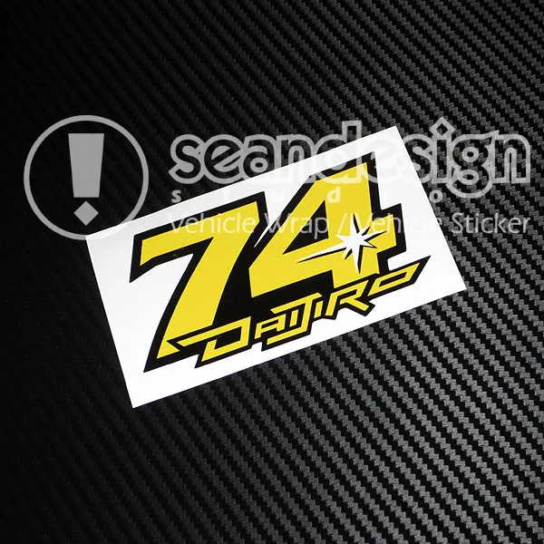 

Hot sale Daijiro Kato 74 Type A helmet motorcycle stickers PVC 01