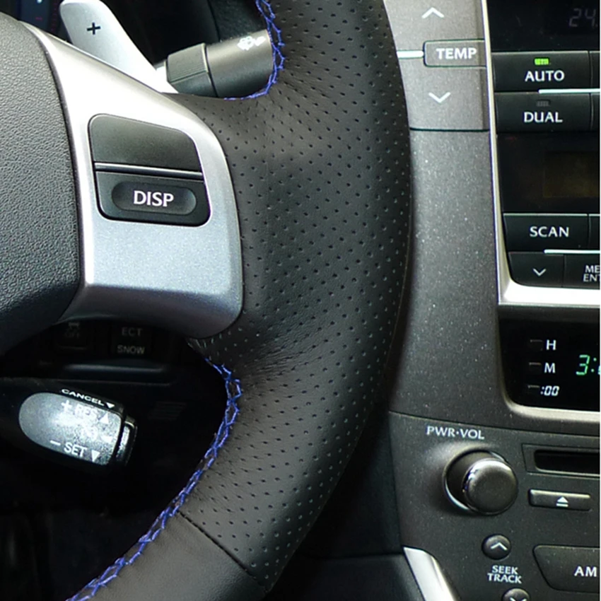 Hand-stitched DIY Black Genuine Leather Car Steering Wheel Cover for Lexus IS IS250 IS250C IS300 IS300C IS350 IS350C F SPORT | Автомобили